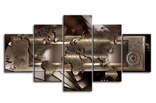 World map poster abstract - map,